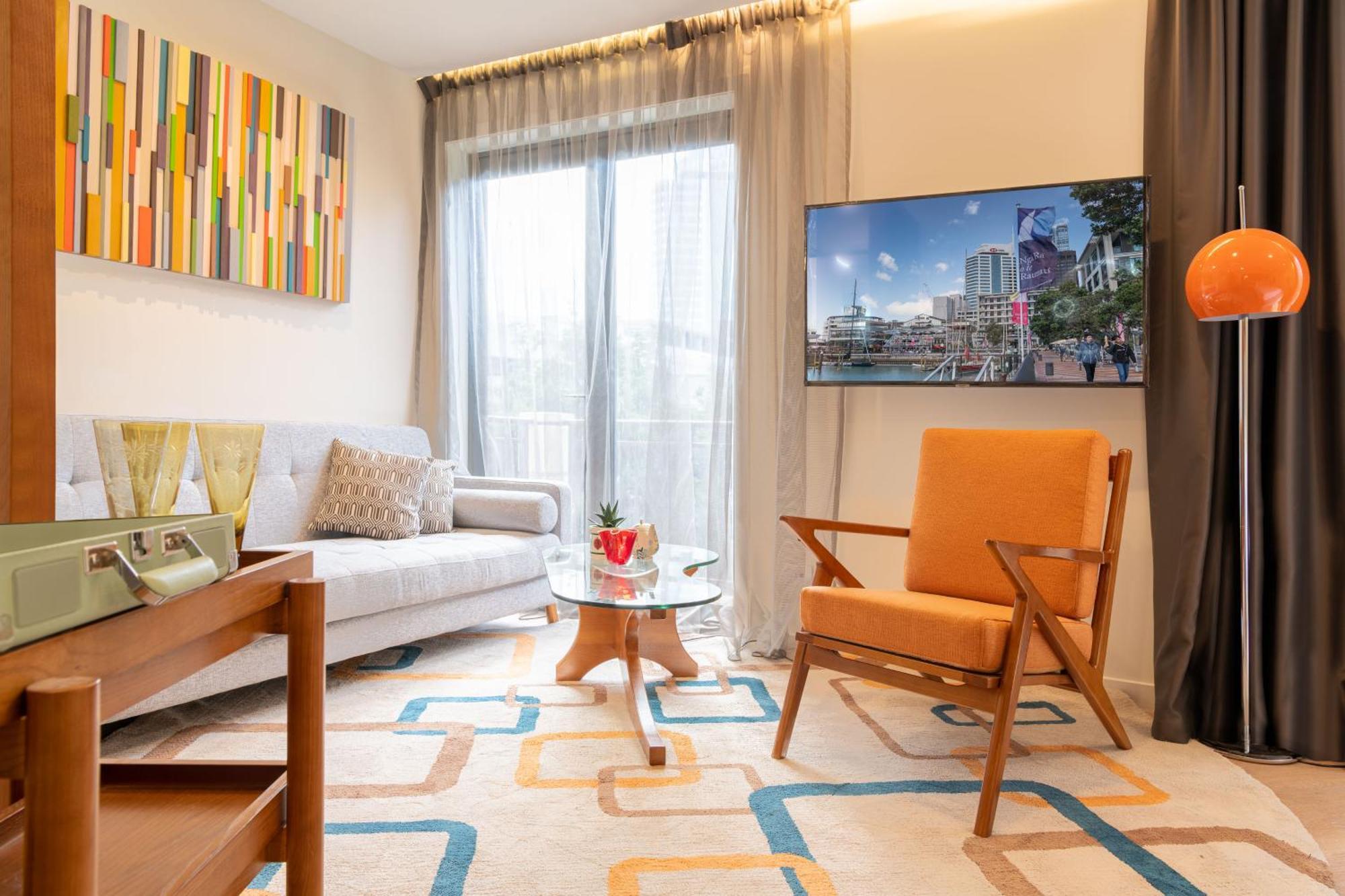 Ohtel Auckland Hotel Bagian luar foto Living room